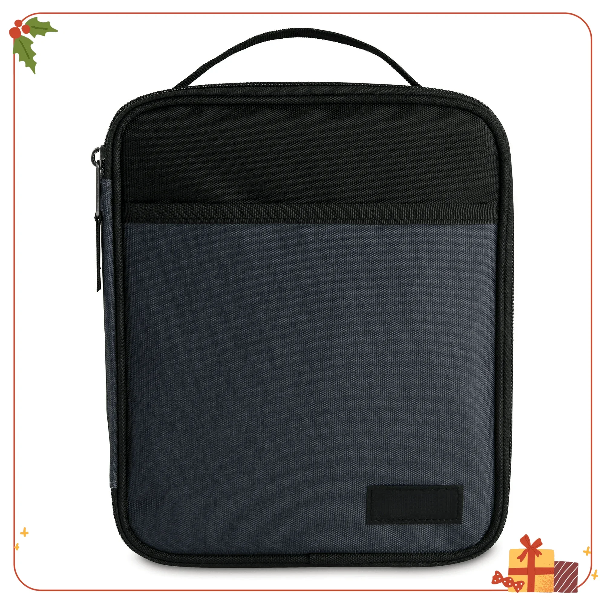 

Морозильный, многоразовый вертикальный ланч-бокс, уголь и черный