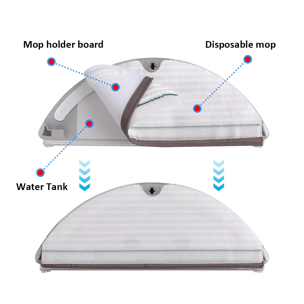 Disposable Mop Cloth for Xiaomi Roborock S5 S6 S50 S60 S5Max S6 Pure Vacuum Cleaner Accessories Mop Cloth Household Cleaning