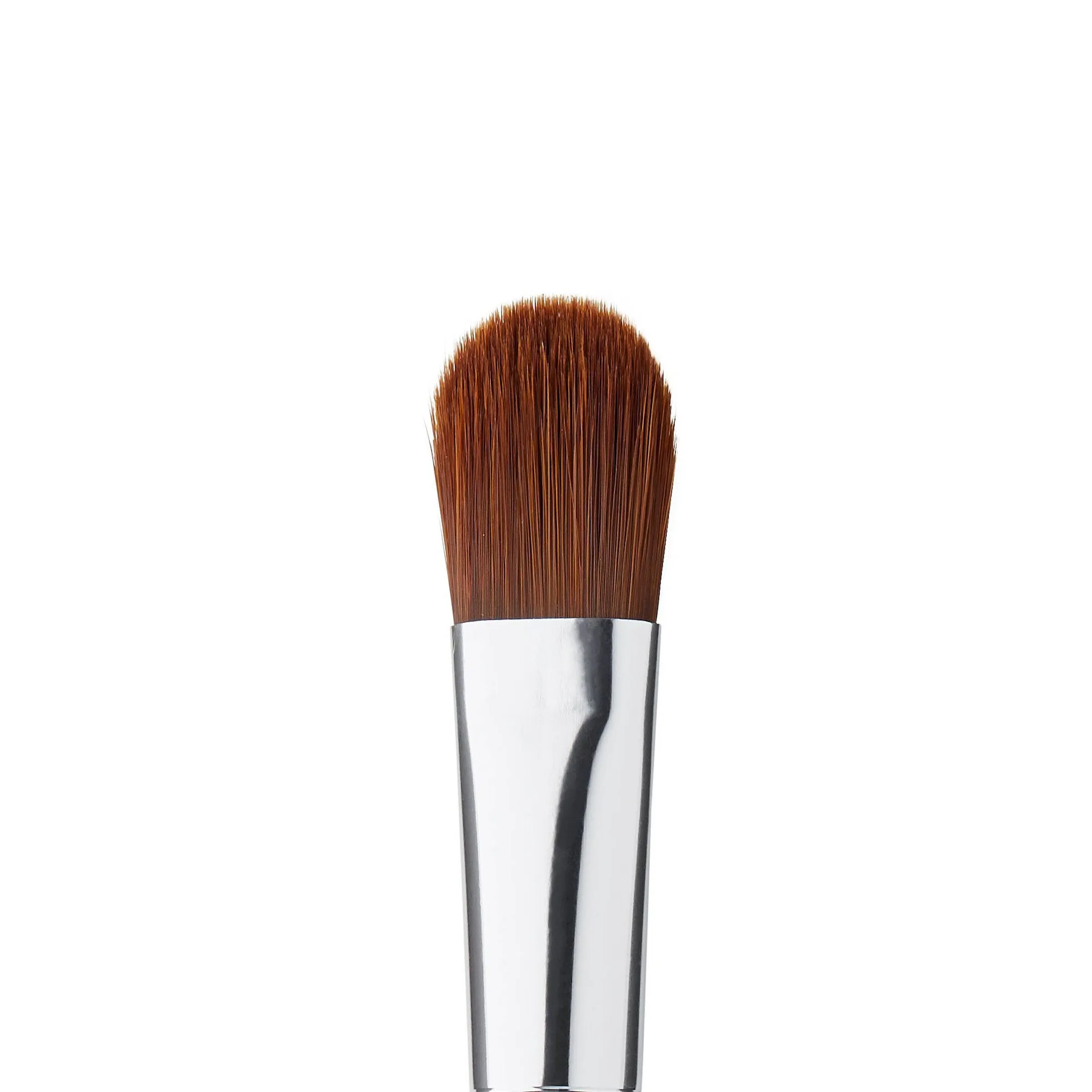 Angled Foundation Brush With Soft Synthetic Bristles For Liquid Makeup Blending, Smooth Face Coverage Tool