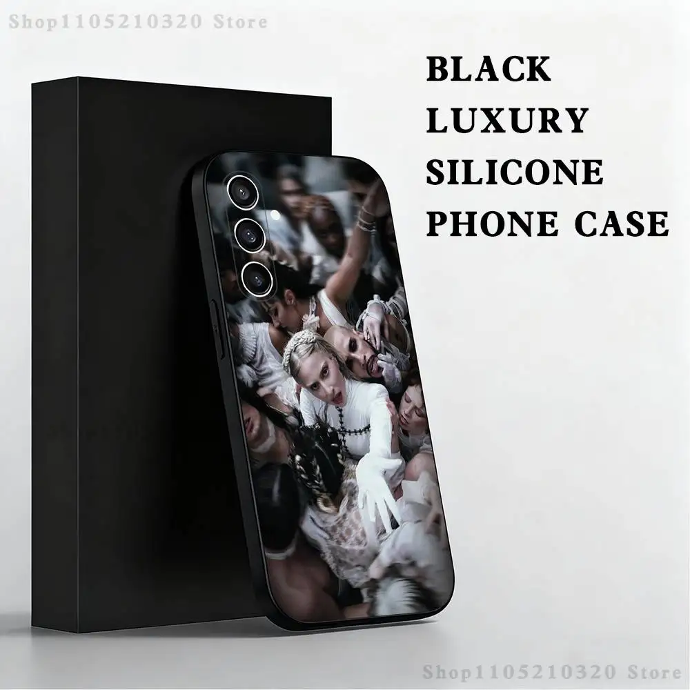 حافظة هاتف L-LADY G-GAGA MAYHEM لهاتف سامسونج S 25,24,23,22,30,21,10,9,Ultra,Plus,Lite,FE,4,5G حافظة ناعمة سوداء