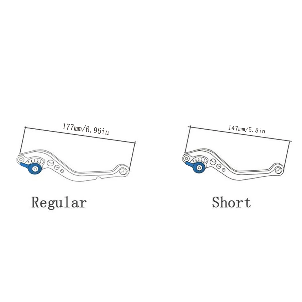 لهوندا GL 500 1981 الدبور CB600F 2007-2013 قابل للتعديل دراجة نارية دواسة فرامل عتلات دراجة نارية الملحقات #2