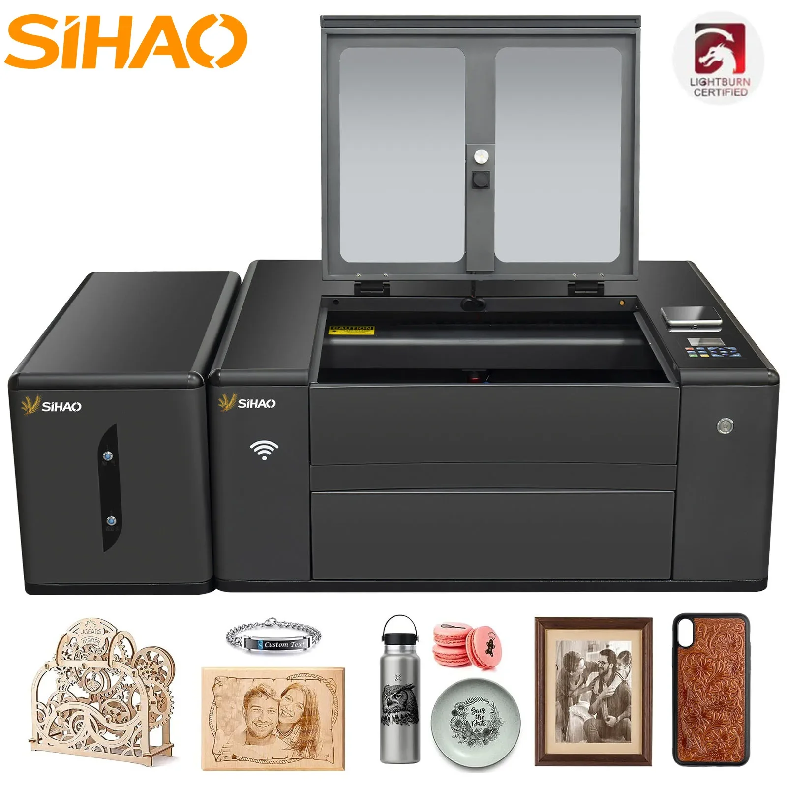 SiHao3020G 3D Precision Laser Engraving Machine Intelligent Engraving Machine Free Of Laser Tube Introduction Woodworking Tools