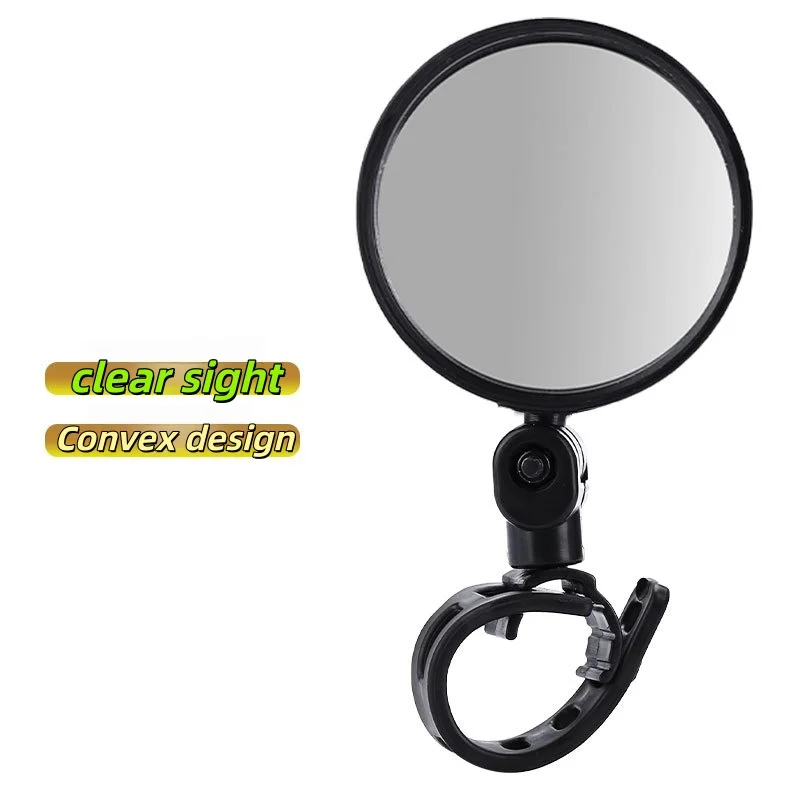 

360° Adjustable Bicycle Mirror Rearview Cycling Handlebar Rear View Flat Mirrors Wide-Angle Rotatable MTB Road Bike Accessori