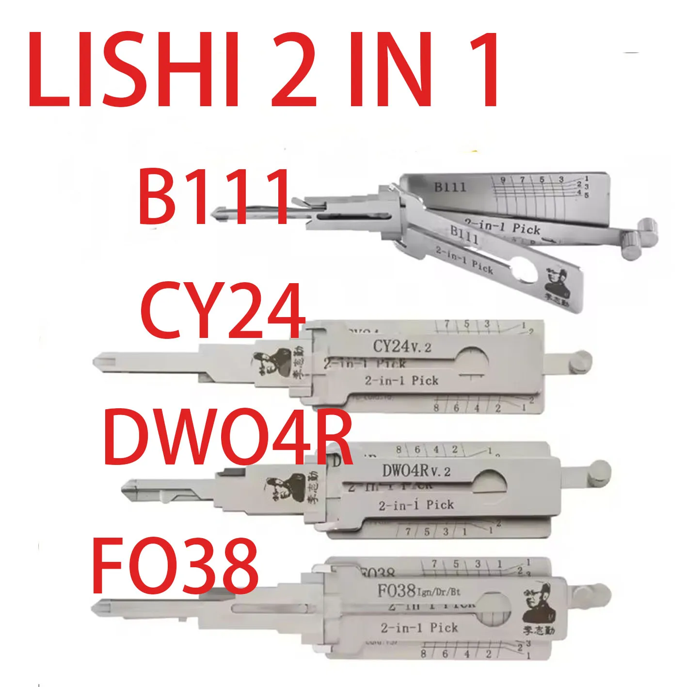 

Top selling types lishi 2 in 1 tool DWO5 FO38 GT10 GT15 GM37 B106 GM39 GM45 HU43 B111 BW9MH CY24 DAT17 DW04R