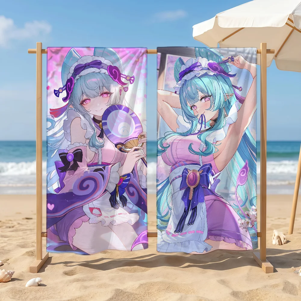 Genshin Impact Yumemizuki Mizuki Towel For Swim Yoga Gym Quick Drying Soft and skin-friendly Beach Towels All-Season