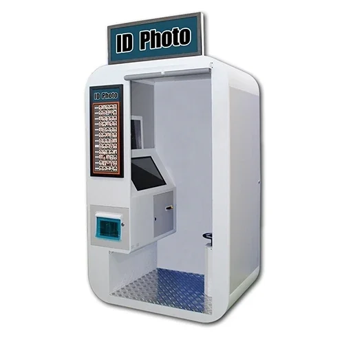 Passport Scanner Touch Screen Self Service Passport ID Card Photo Booth Kiosk