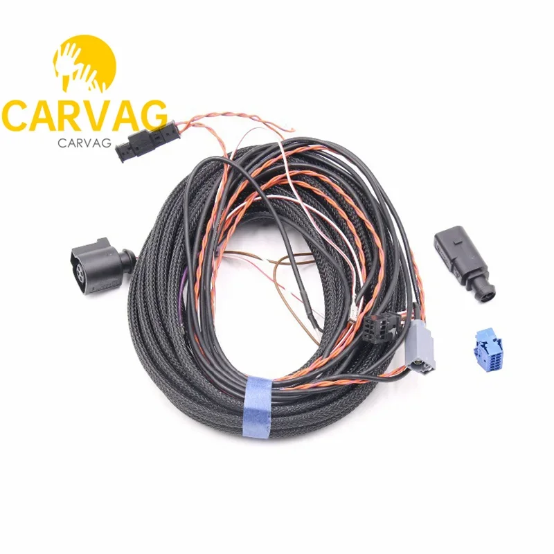 For VW Passat B8 Golf 7 T-roc Polo ID.3 ID.4 ID.5 GOLF 8 Rear View Camera Wire Reversing Badge Camera Cable Harness - Highline