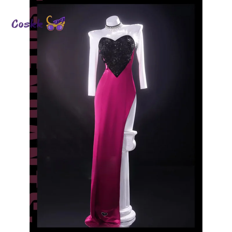 

New Angel Dust Cosplay Costume Women Sexy Evening Dress Uniform Hallowen Carnival Cos Anime Party PlayRole Clothes