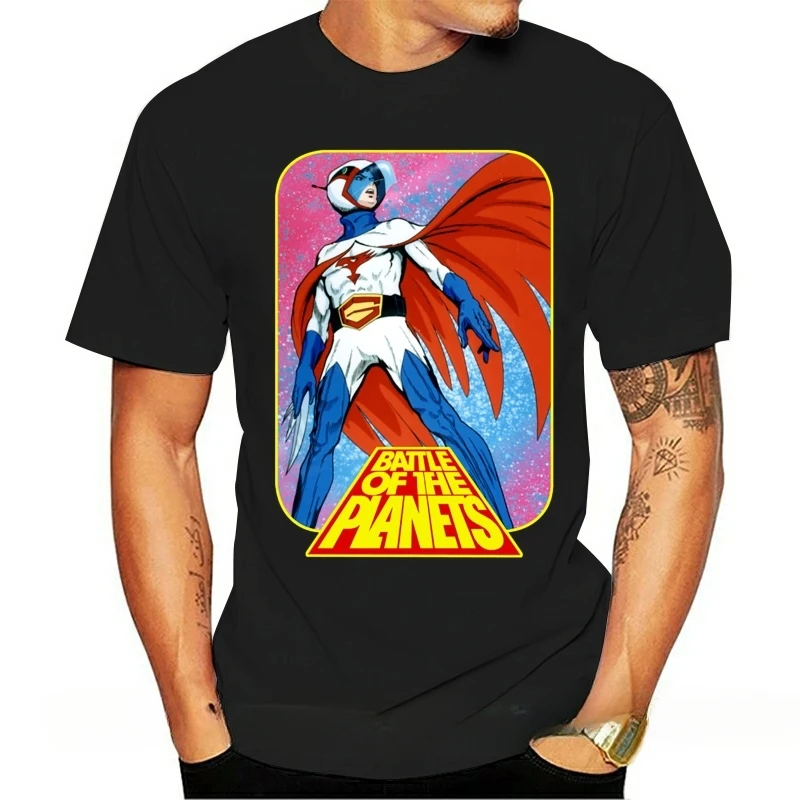 men cotton t shirt Short Sleeve funny printed tshirts Summer Battle of the Planets  Gatchaman men T-Shirt  harajuku