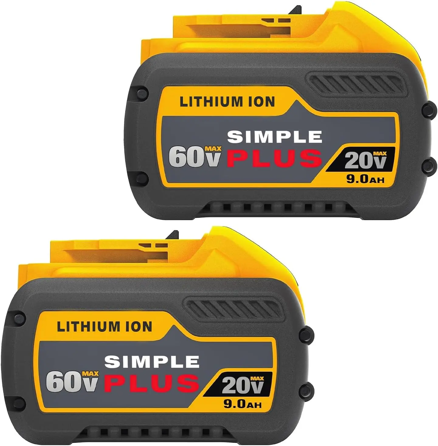 2PACKS Replace for DeWalt DCB606 DCB609 20V/60V MAX 9.0Ah Battery Compatible with DeWalt 20V/60V Power Tools