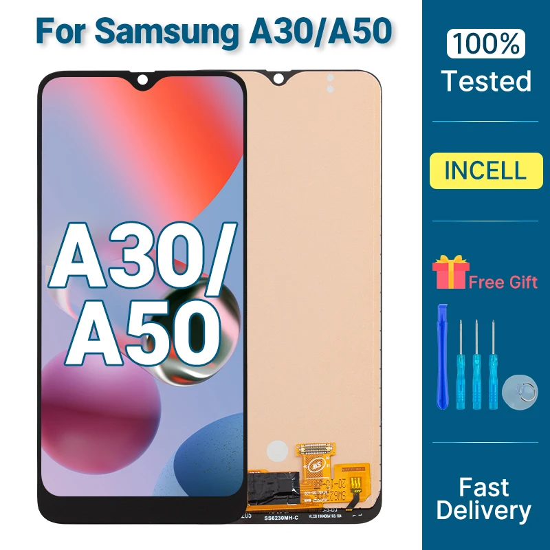6.5" LCD For Samsung Galaxy A30 A50 Display Touch Screen Digitizer Replacement For Samsung A50S LCD Display SM-A305F SM-A505F