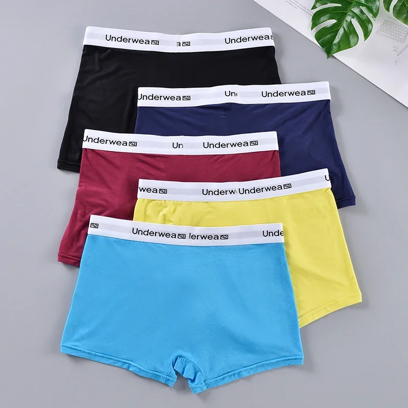 Männer Boxer Shorts Mann Unterhosen Unterwäsche 5 Farben Choise Soft Fashion Sport Casual Hombre Boxer Majtki Meskie Sous Vetement