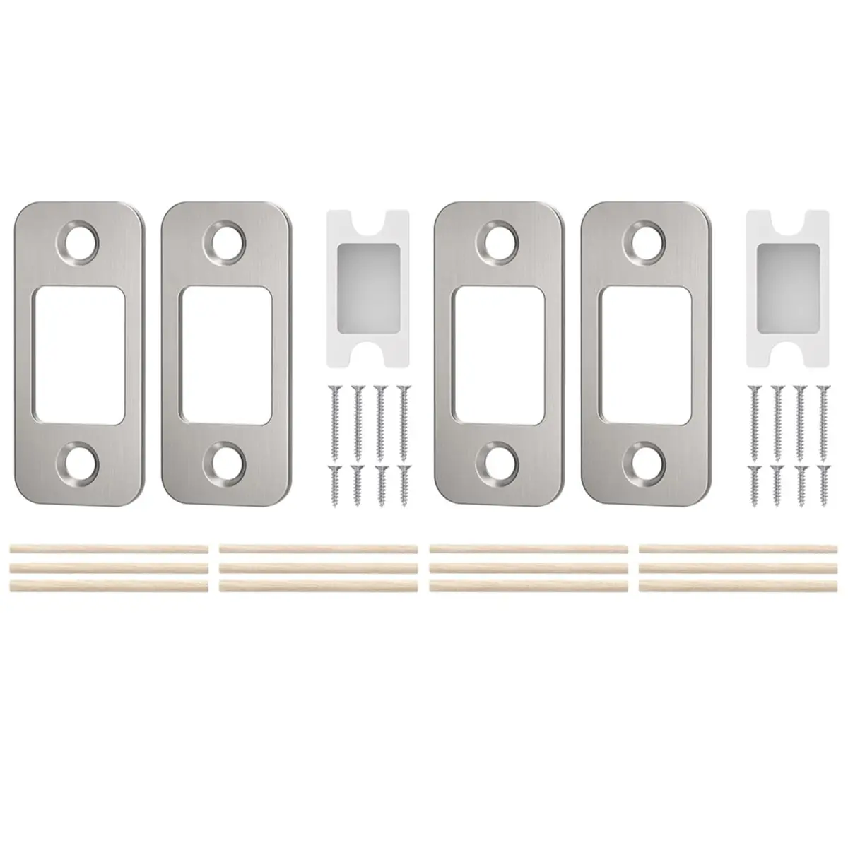 2 Sets Deadbolt Strike Plate 1