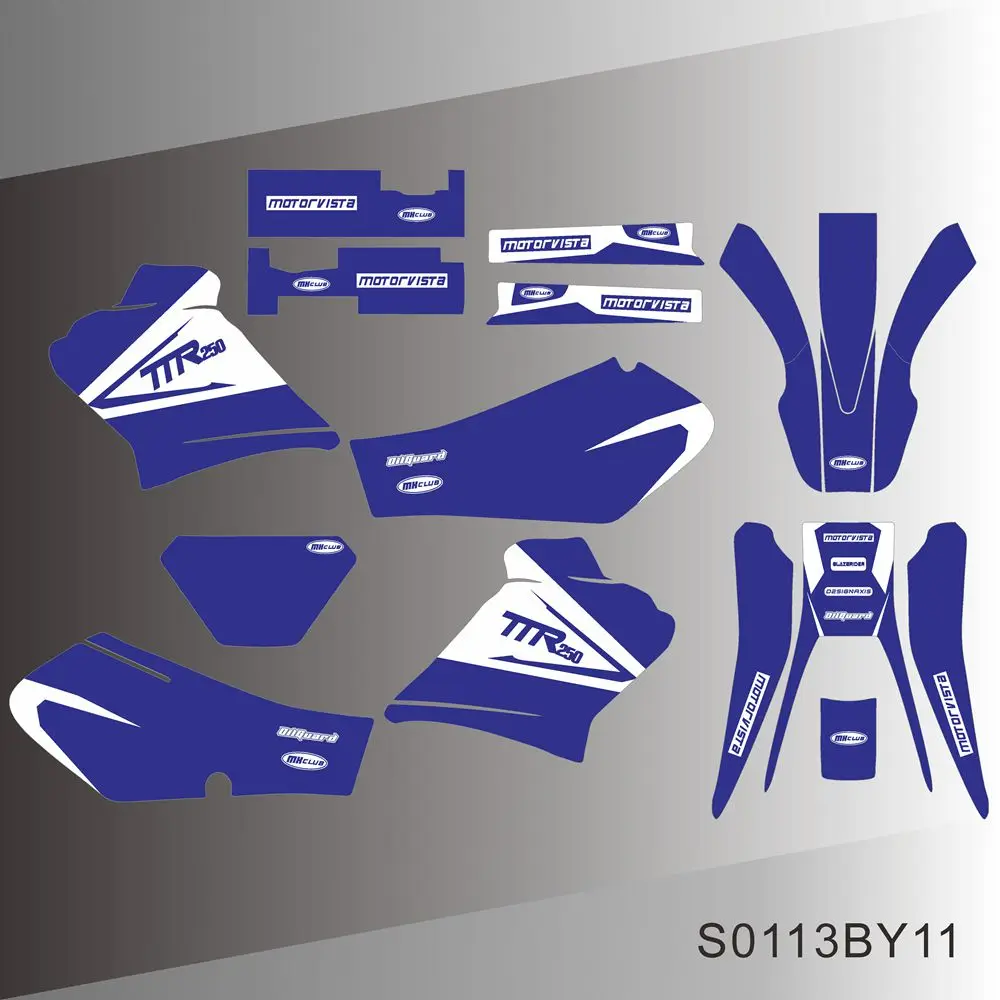 Calcomanías gráficas para fondo de motocicleta, pegatinas para YAMAHA TTR 250, TTR250, 2006, 2007, 2008, 2009