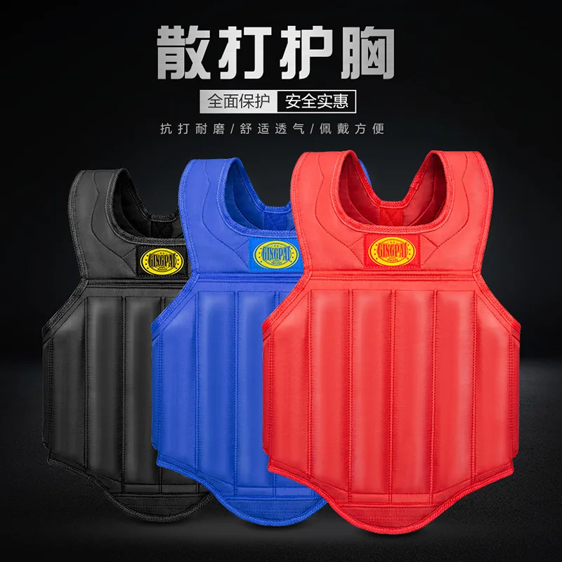 

Boxing Fight Gear Chest Guard MMA Martial Arts Rib Shield Armour,Solid Body Vest Protector for Kickboxing Muay Thai Training