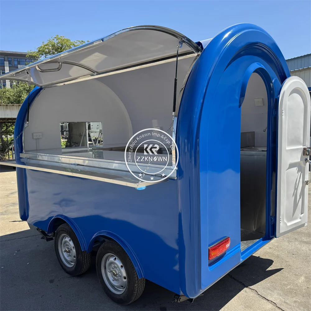 

Customized Mobile Kitchen Churros Pizza Hotdog Cart Fast Food Vending Trailer Catering Truck Concession Mobile Food Truck