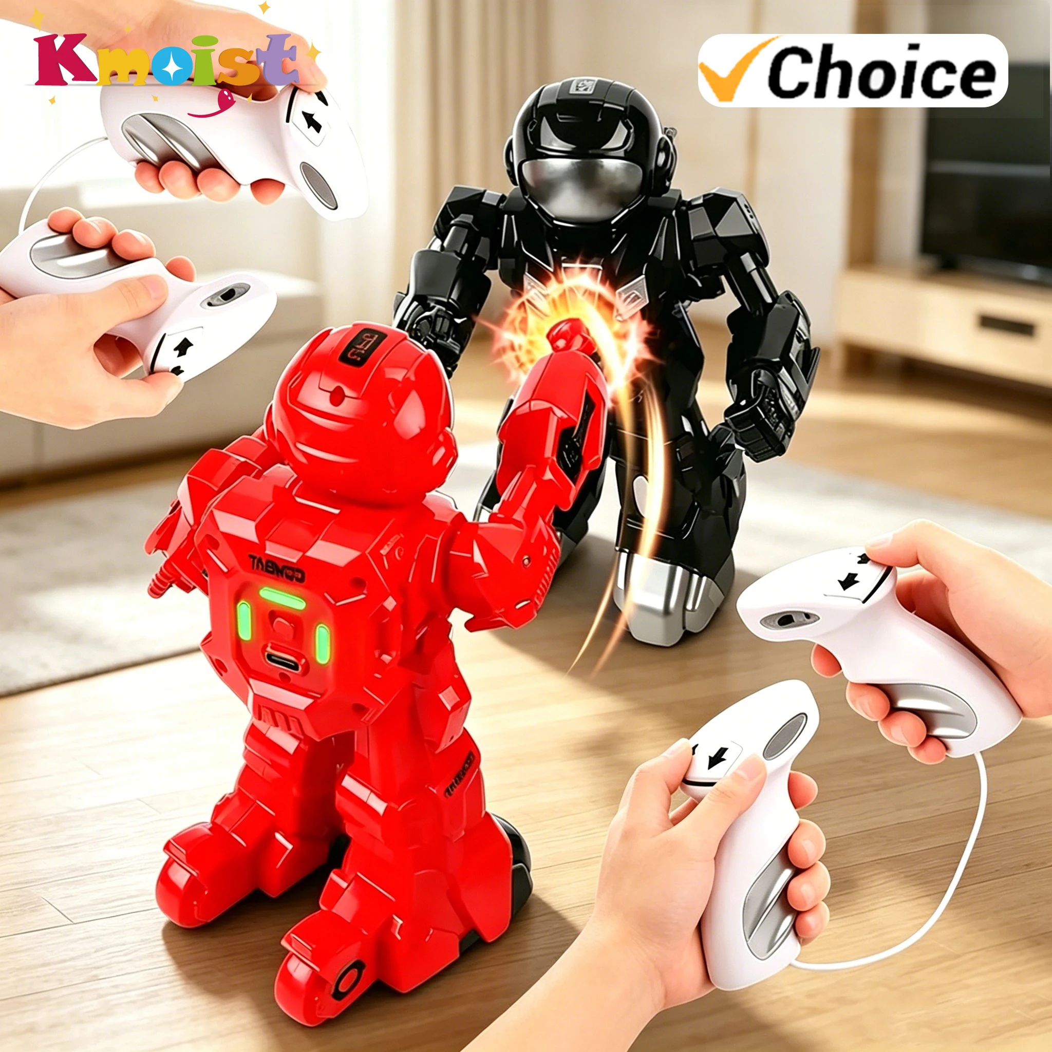 

2.4G RC Battle Robot Body Sense Remote Control Boxing Robots Toy Boys Smart Somatosensory Robot Toys for Children Birthday Gifts