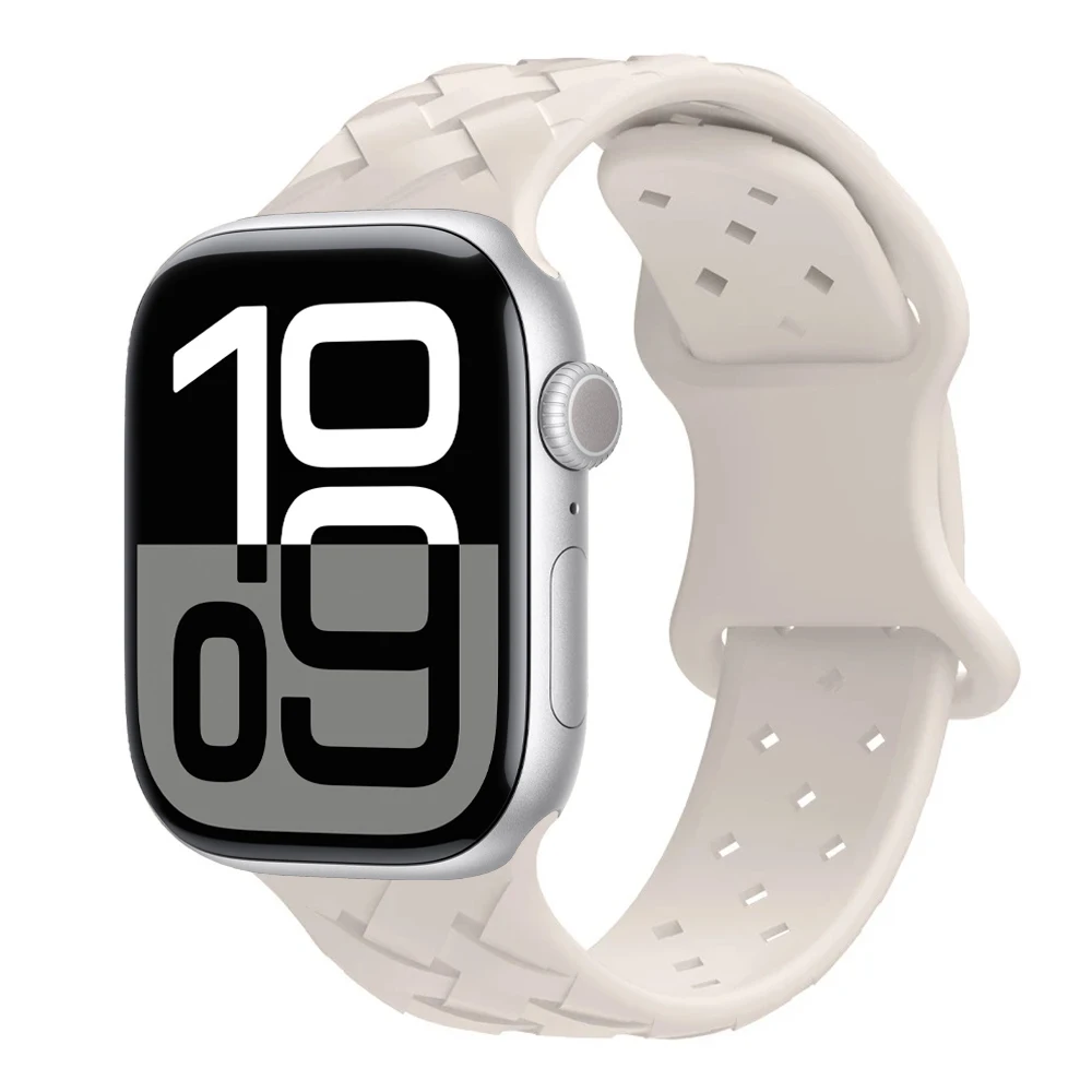 Straps For Apple Watch Band 40mm 44mm 42mm 46mm 45mm 49mm 41mm Silicone correa bracelet iwatch series 10 8 9 7 se 4 5 6 ultra 2