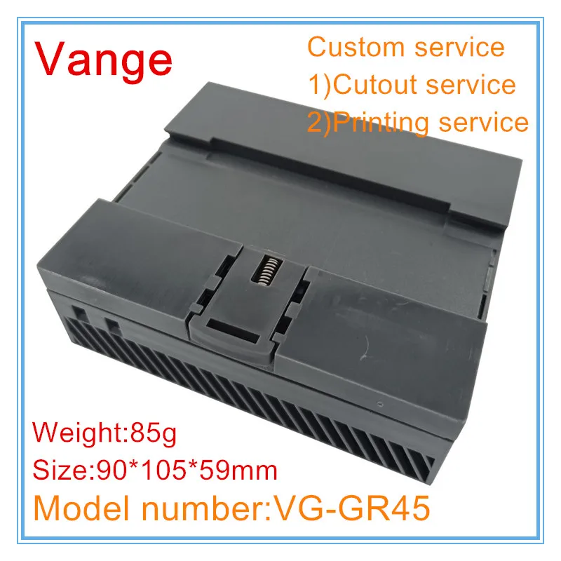 Vange electrical project box 90*105*59mm PC plastic junction box din rail housing view 4