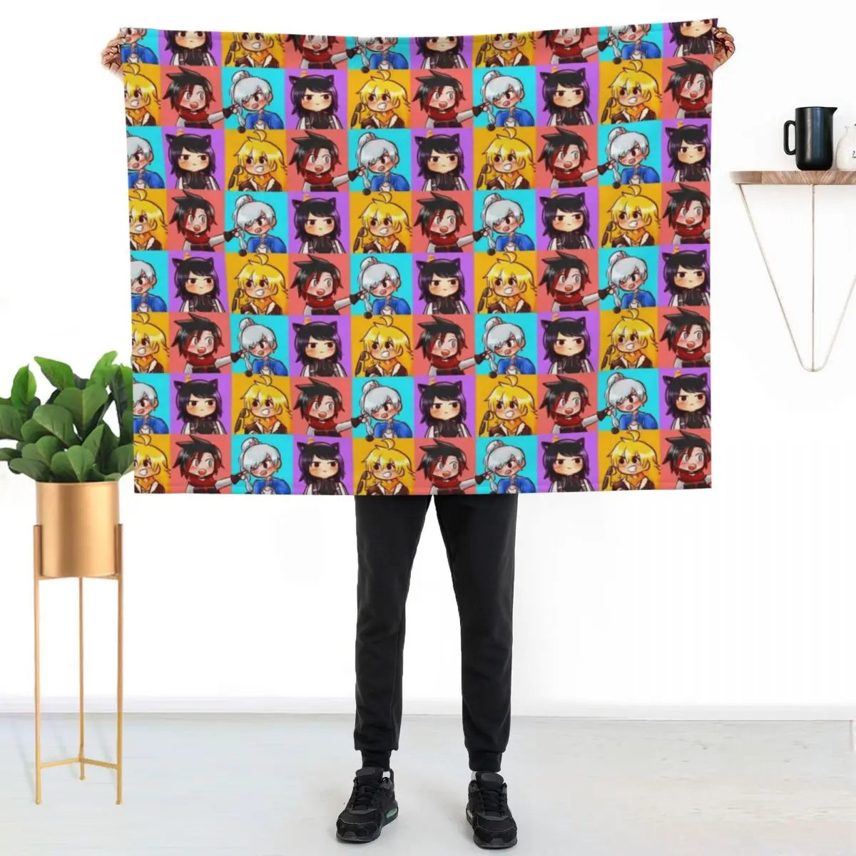 Copy of Super Rubio Throw Blanket Sofas wednesday Flannels Warm anime Extra Large Throw Blankets