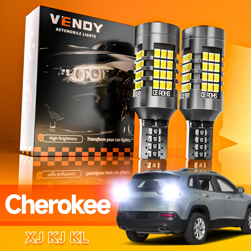 2 peças para jeep cherokee xj kj kl 1984-2007 led luz reversa lâmpada de backup 2001 2005 2006 2007 2014 2015 2019 acessórios canbus