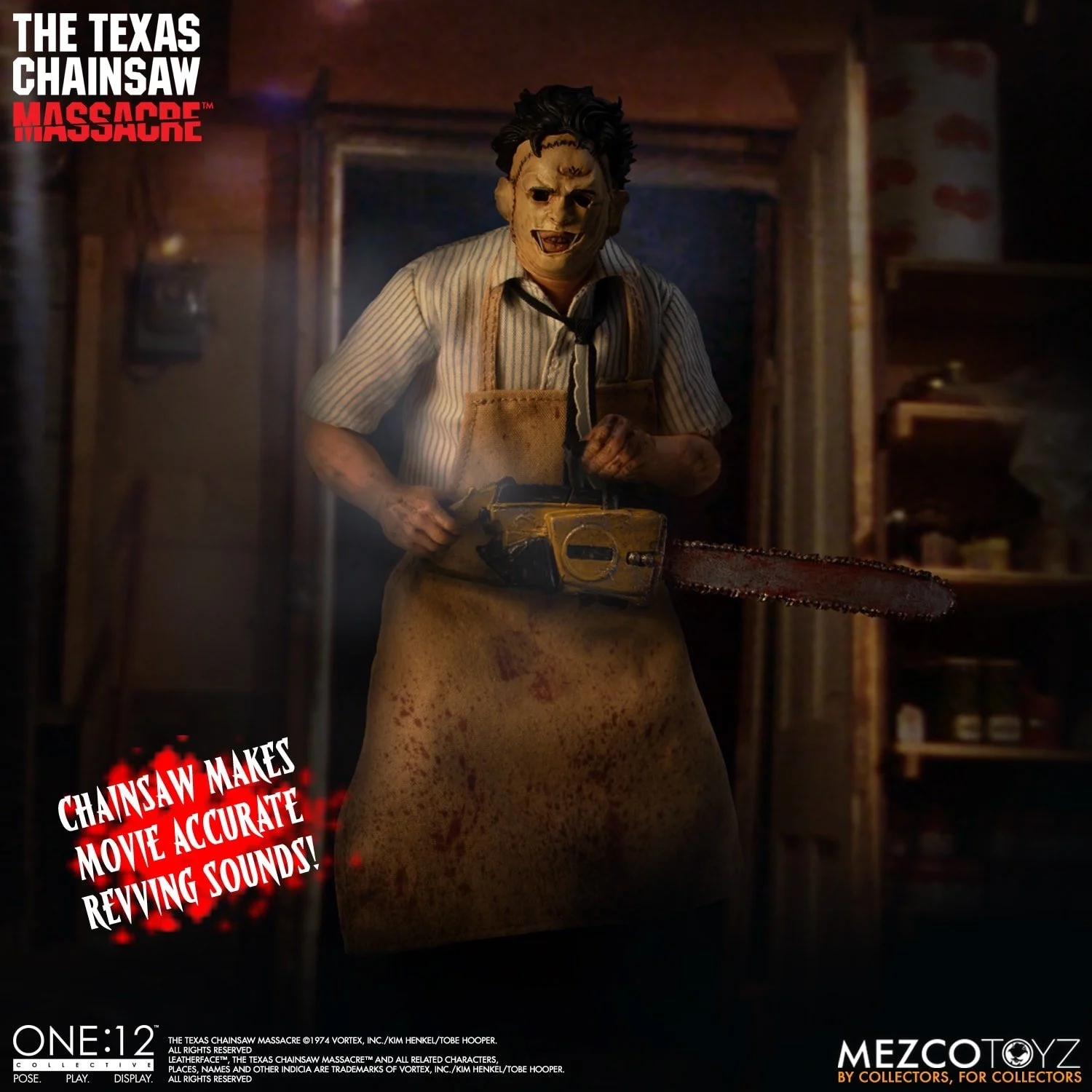 MEZCO Ant 1:12 6-inch Action Figure Classic Movie Texas Chainsaw Massacre Leatherface in Stock