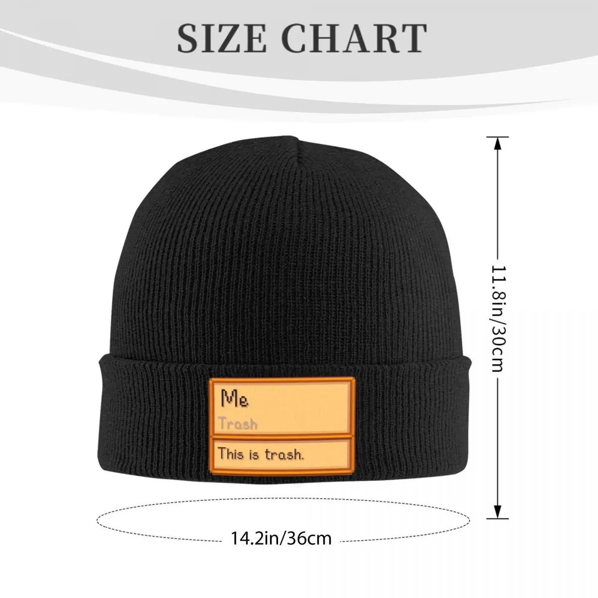 Stardew Valley Trash Item But Its You Beanie Hats Knit Hat Kpop Warm Soft Men Women Caps Autumn Custom Vintage Bonnet Hats