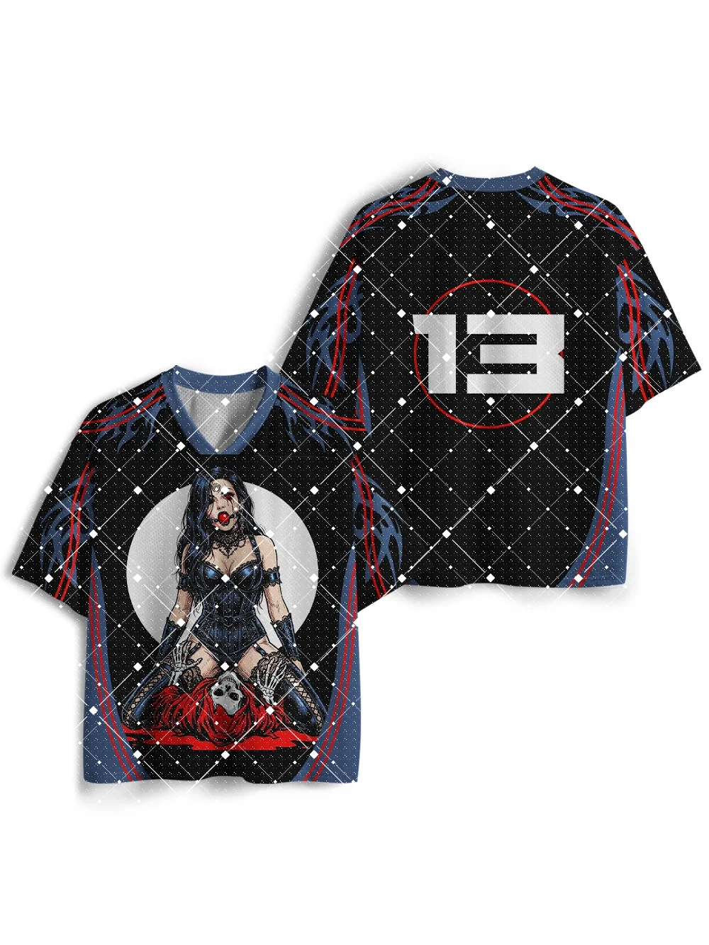 3dV Leading Gothic Wind Speed Dry Trendy Fashion Speed Dry T-shirt, The First Choice for Sports and Leisure