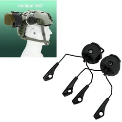 Adaptador de trilho de capacete com suporte para fone de ouvido tático, Earmuf eletrônico, ARC, OPS-CORE, Earbud para Marshall, Impact Sport, caça, tiro