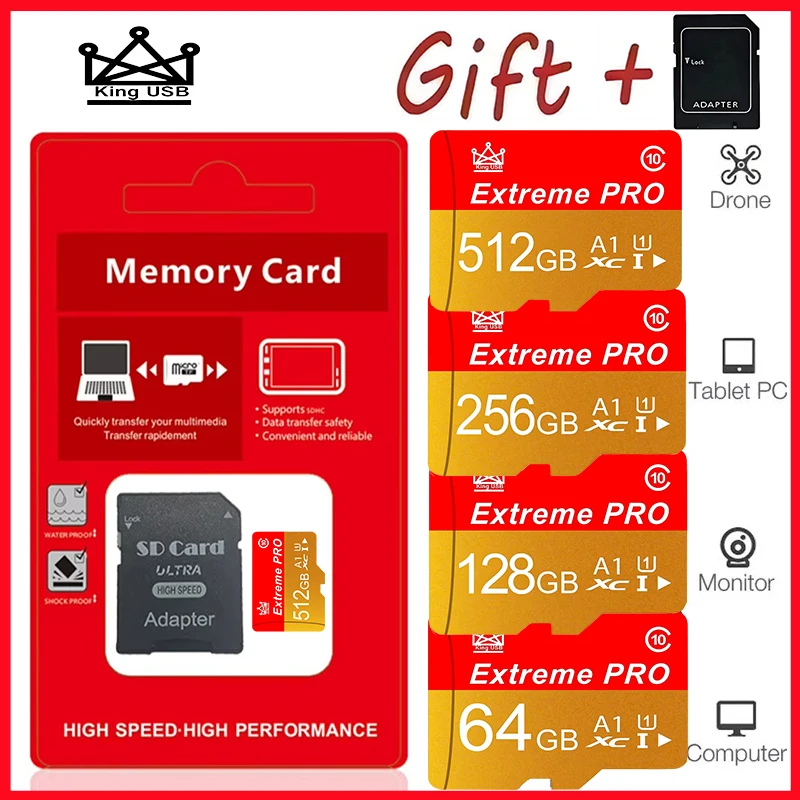 New style Micro TF/SD Card 16GB Flash Memory Card Class 10 micro Mini SD 32 gb 64gb TF SD Cards for Smartphone Fast Read Photo V