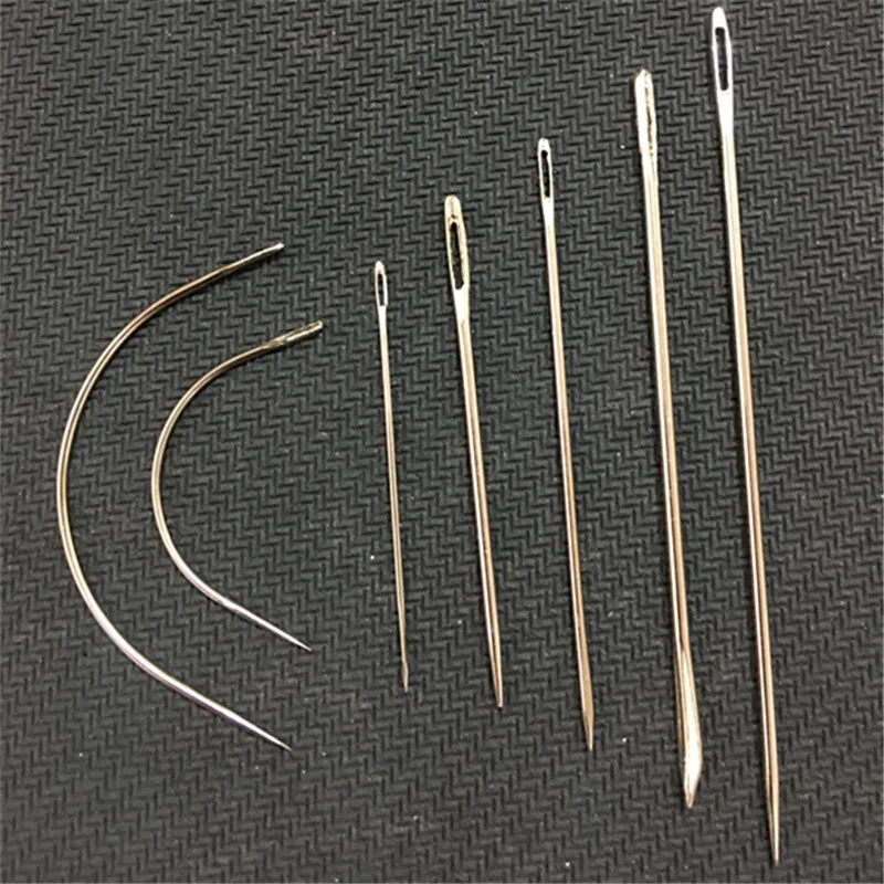 14PCS Multi-purpose hand-stitched needle card DIY leather craft hand-made needle curved needle leather carpet needle combination