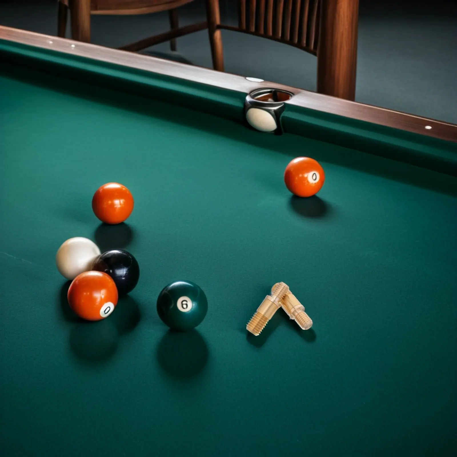 

2 комплекта прецизионных медных соединительных винтов для кия, винты для удлинителя бильярдного кия, набор для ремонта кия, наконечник