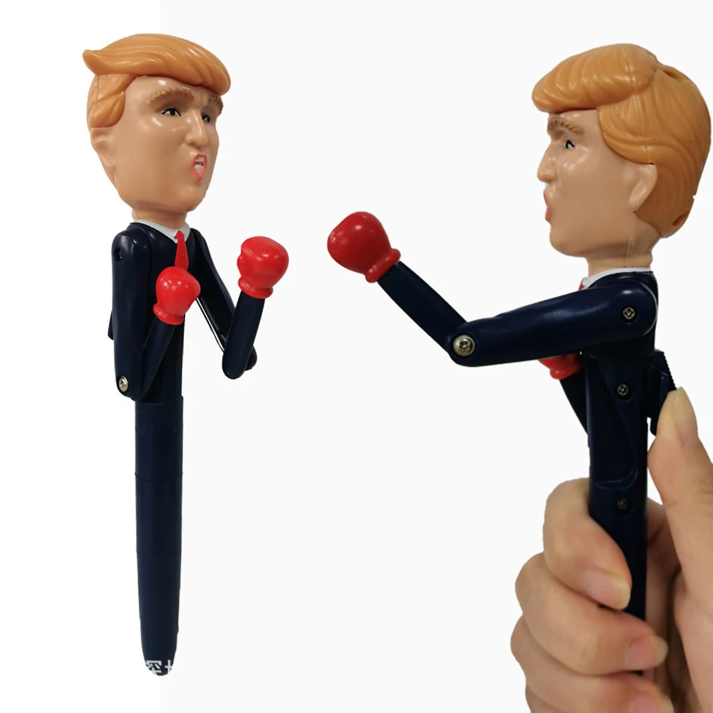 Trump Boxing Pen W/Real Voice Talking Trump Pen Gag Gifts Christmas Birthday Party Supplies Unikalne prezenty Gag Christmas Birthday
