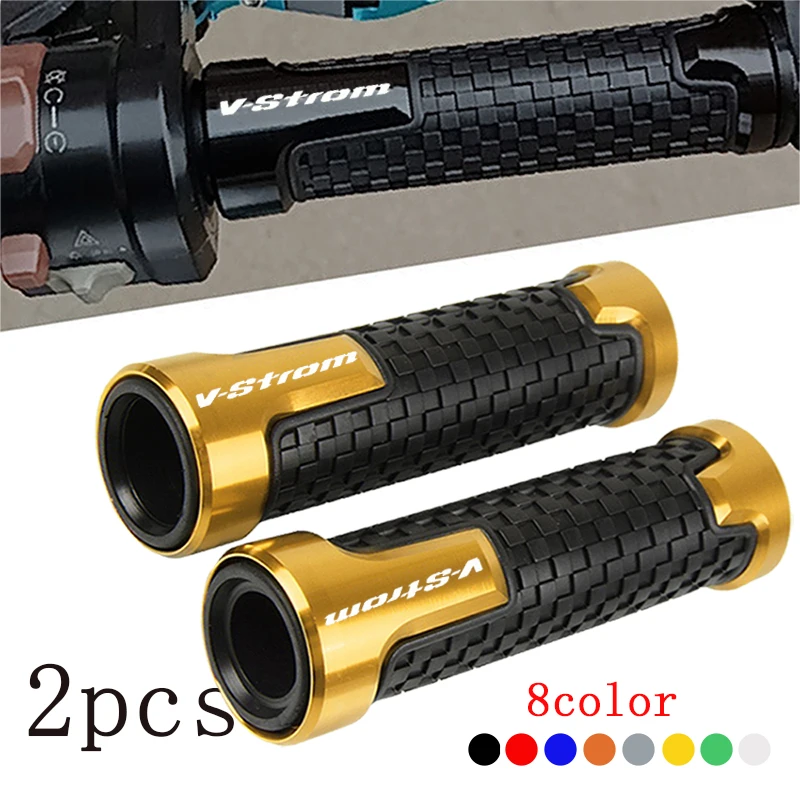 

Motorcycle Handlebar Grips Rubber Hand Thruster Grips For Suzuki Vstrom 650 1000 V-strom 1050 Xt DL650 DL1000 Dl250 Vstrom650