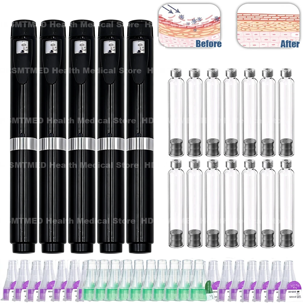 

Набор для точного дозирования Black Magic Pen: пустые картриджи-флаконы 3 мл, одноразовые наконечники 4/6/8 мм для инсулиновых шприц-ручек