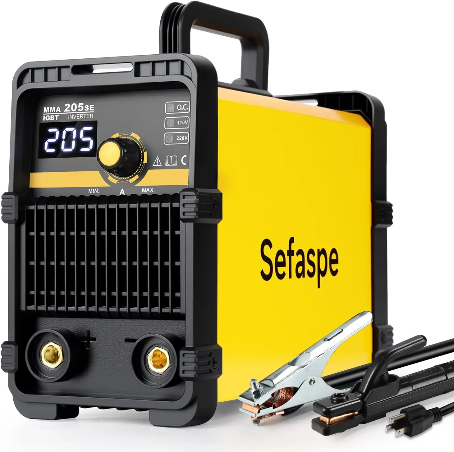 

205A Dual Voltage Stick & TIG Inverter Welder 110V/220V with Synergic Control for Home & Pro Use