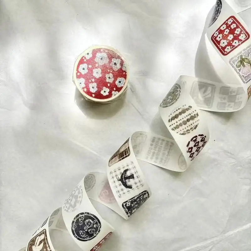 Pion Vintage diez piezas posavasos papel de caramelo Washi cinta para hacer tarjetas Plan Scrapbooking DIY pegatina decorativa