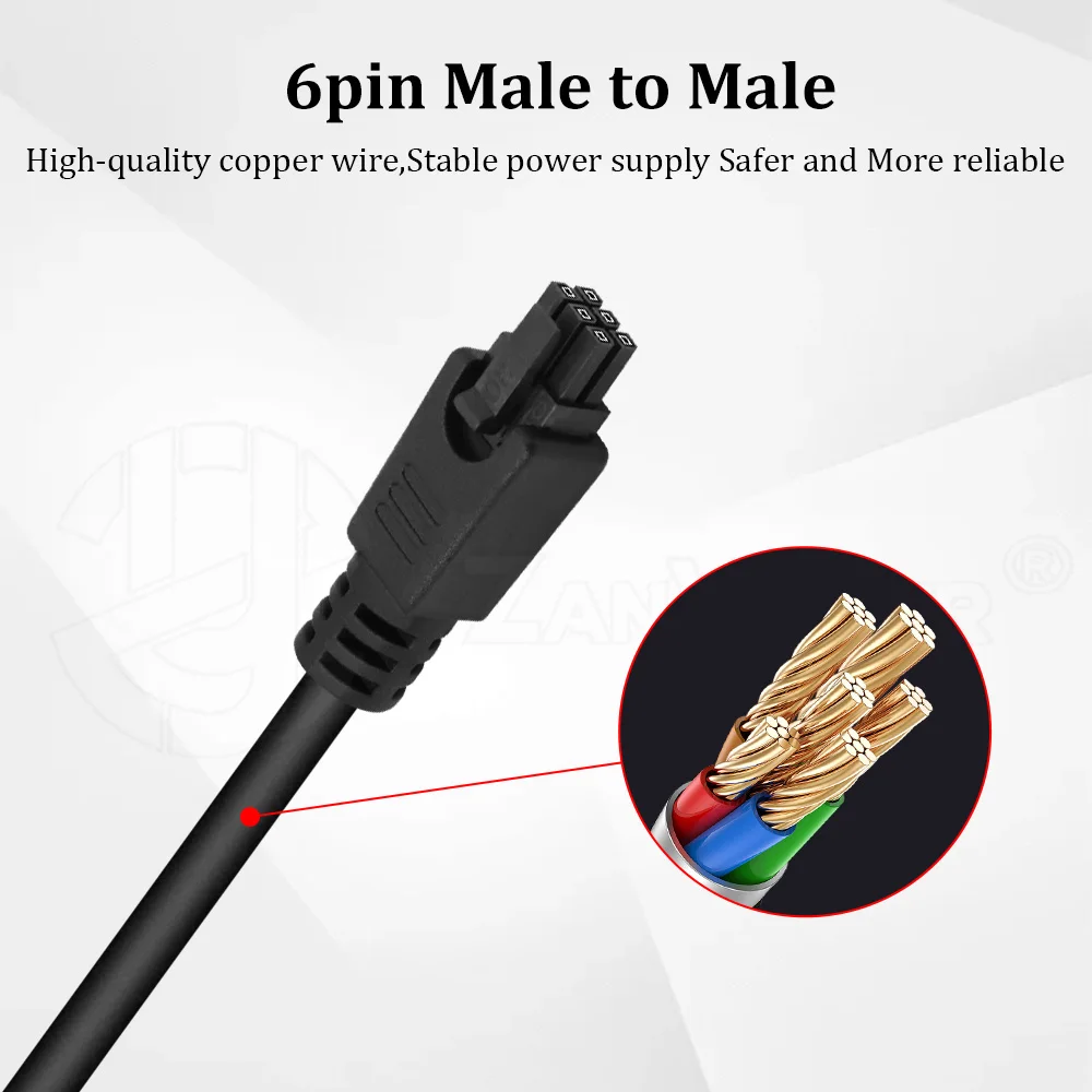 Câble d'extension mâle à mâle pour laboratoire Bambu, 4 broches/6 broches, pour CyberBrick Time-lapse Kit A1/A1mini/P1/X1/H2D/pour imprimante 3D BMCU