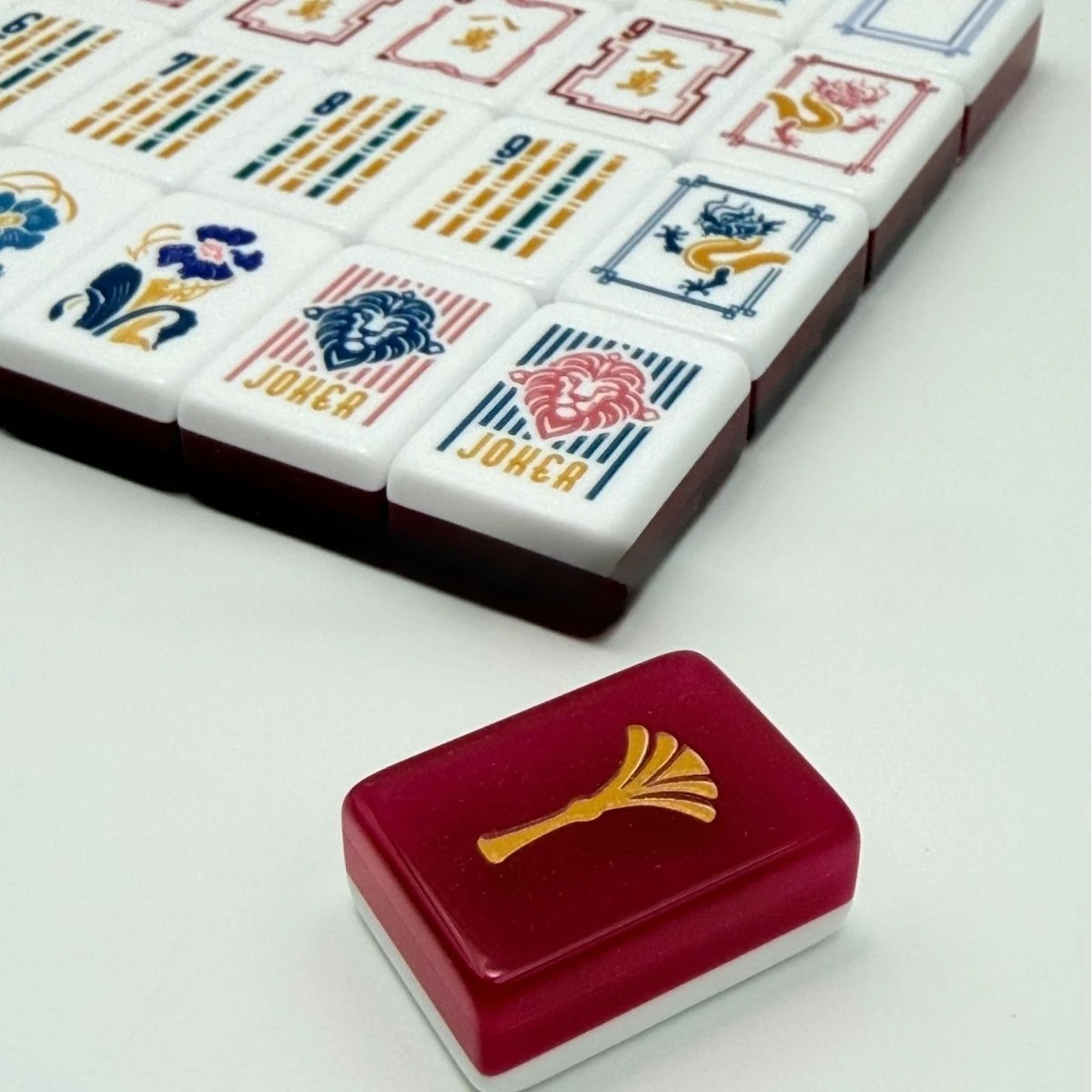 (24-hour spot straight hair) Supply mahjong, red ginkgo biloba mahjong, American mahjong, American mahjong