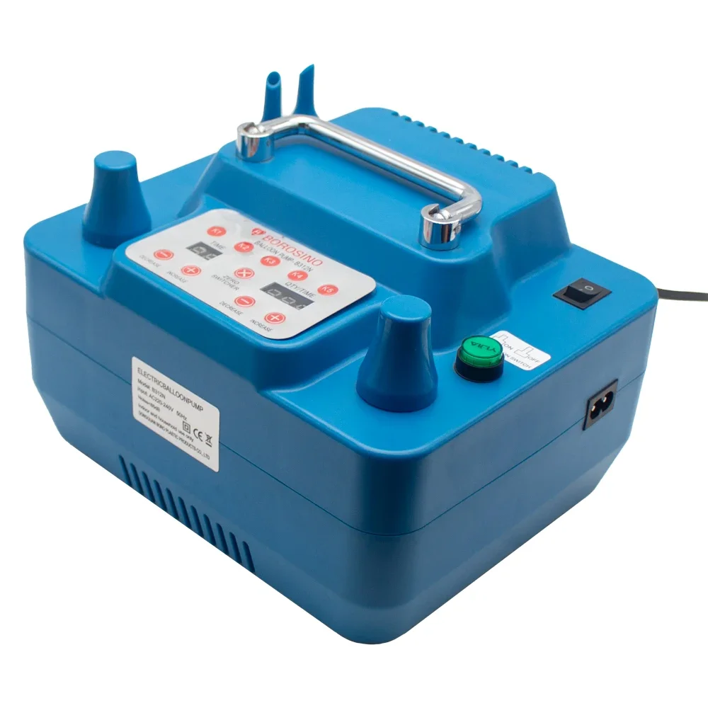 800W Electric Balloon Pump Timing Quantitative Professional Double Hole Inflator With Memory Function With Foot Switch