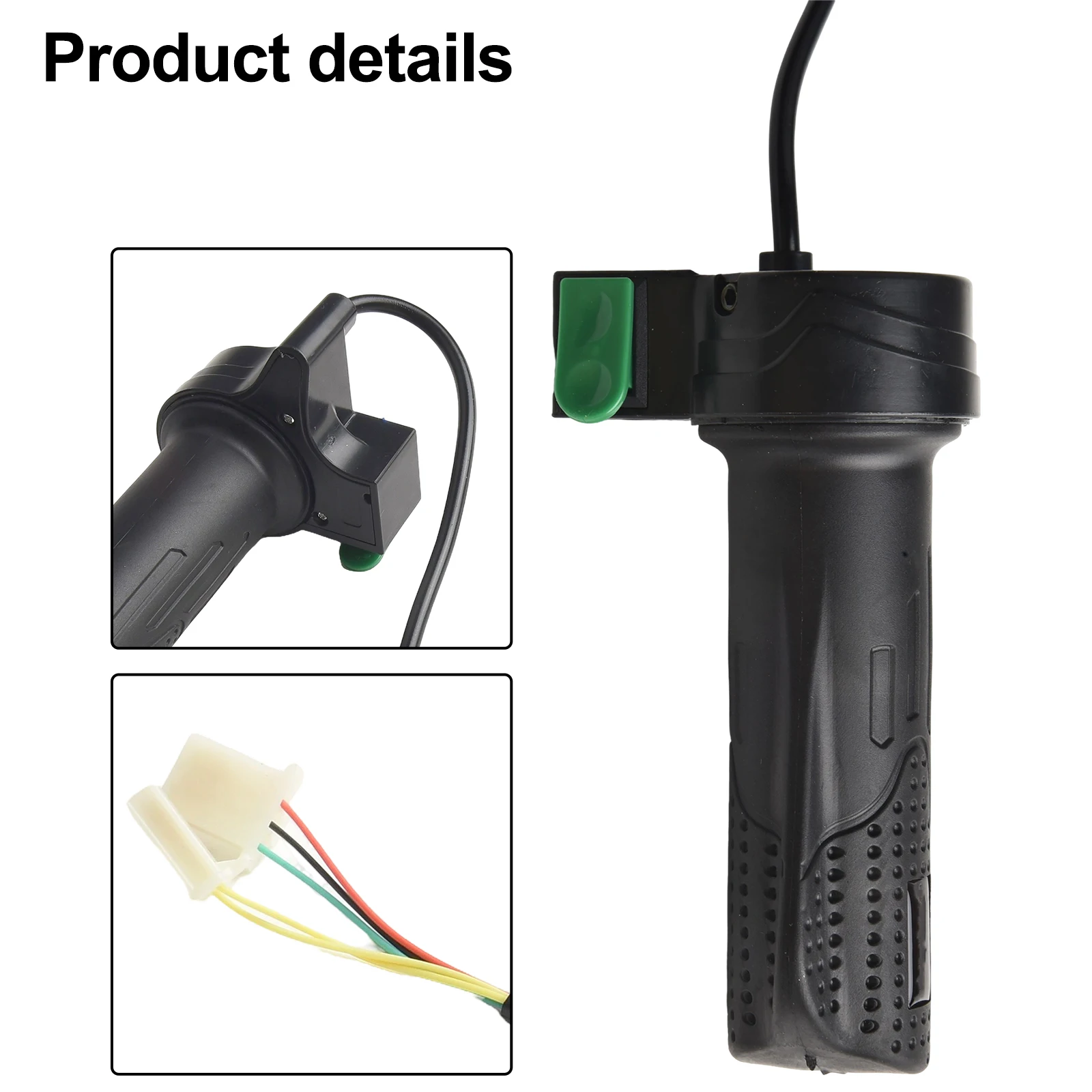 

Useful Speed Control Handle Grip Length 11.5cm ABS+ Rubber Electric Motorcycle Parts Replacement Scooter Spare