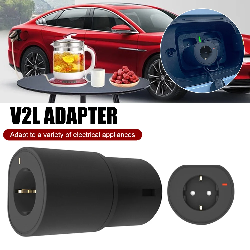 TYPE2 10A Power Supply Side Male Charger Plug 2.5kW  220V convert Socket Charging Adapter for V2L Electrical Car