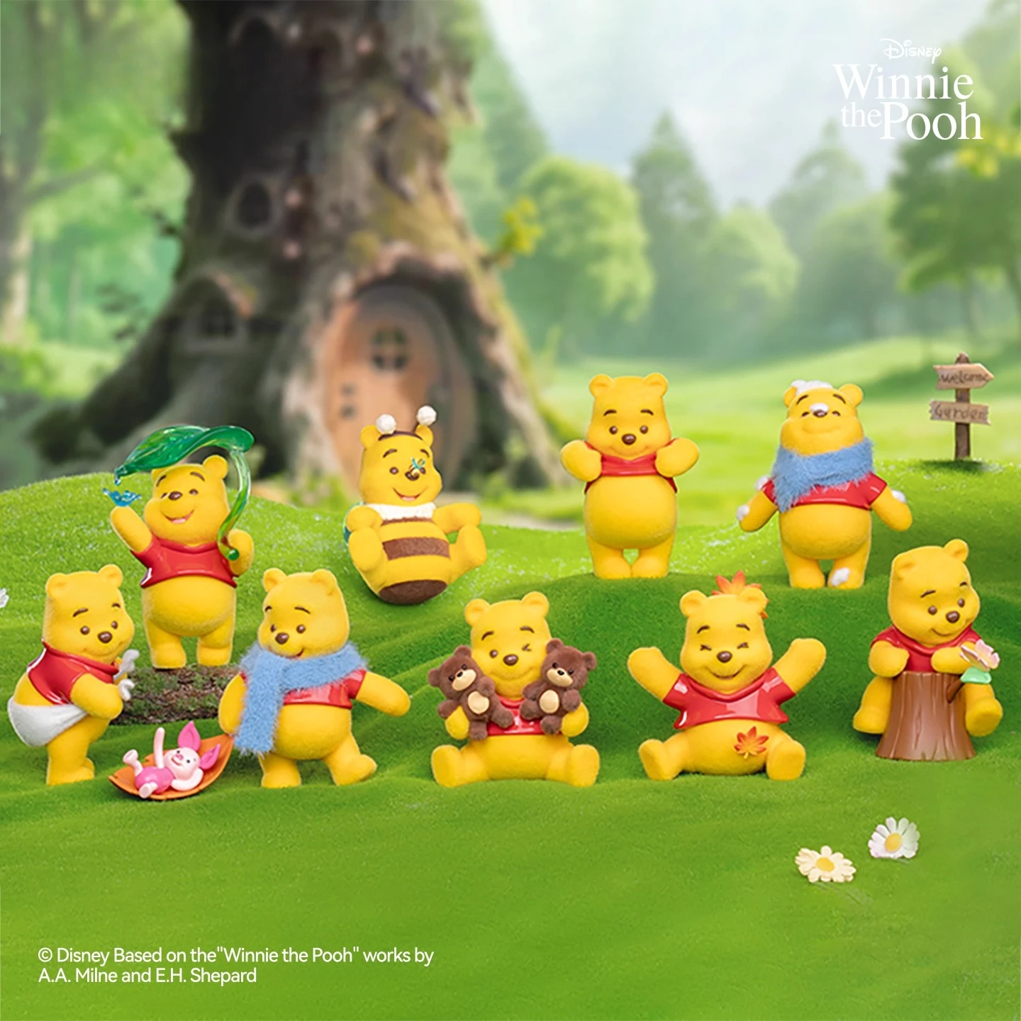 

Disney Winnie the Pooh Happy Moments Series Blind Box - Surprise Collectible Mini Figures,Cute Cartoon Toys Gift for Kids Adults