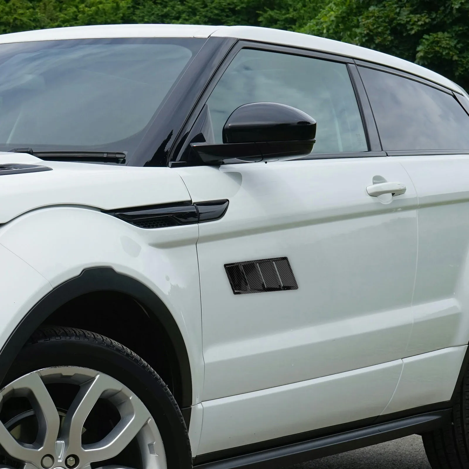 

2pcs Universal Engine Hood Vents Cover Abs Car Hood Air Vent Decoration For Improved Cooling Airflow Auto Exterior Parts