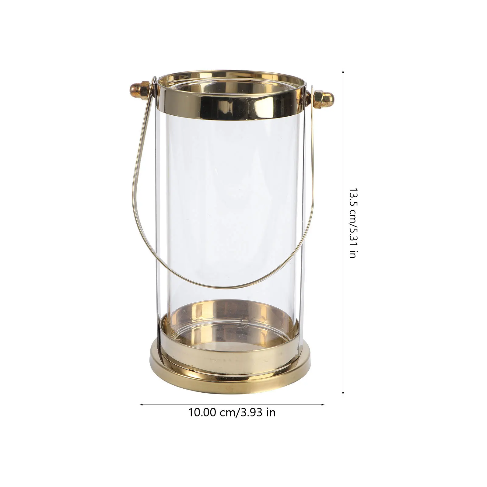 

1Pcs Vintage Rose Gold Holder Portable Iron Art Candlestick Household Wedding Office Desktop Accent Vintage Candlestick