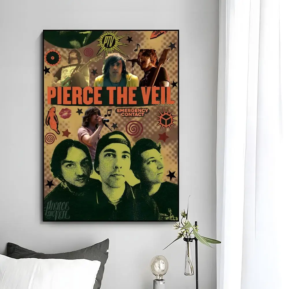 Wandkunst der Emo-Rockband P-Pierce The Veil, Poster, Wandkunstdruck, dekoratives Wandbild, Heimdekoration, Geschenk, ungerahmt – Detail 17