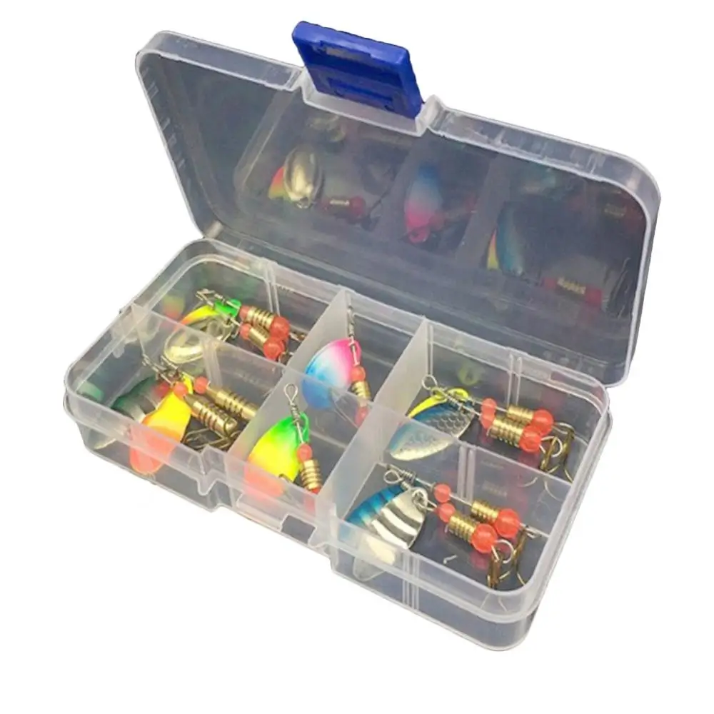 Fishing Lure Bait Metal Lure Tackle Hook Fishing 31Pcs/11Pcs Lures Baits Fish Hooks Rotating Sequins Kit Box