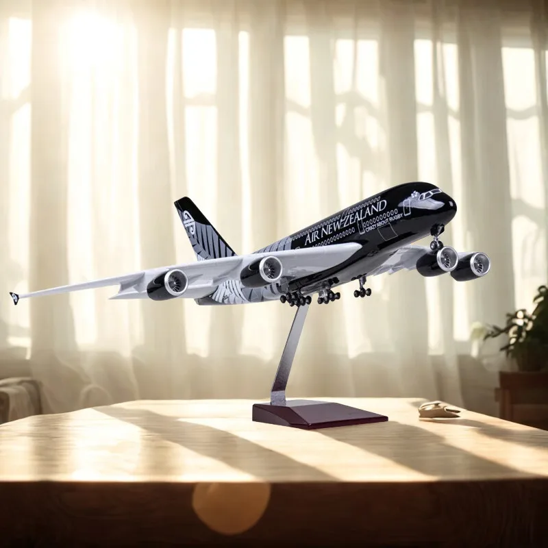 

45CM 1/160 Scale Model Plane A380 Air New Zealand Aircraft Diecast Airplanes Resin Material Civil Aviation Passenger A380 Collec
