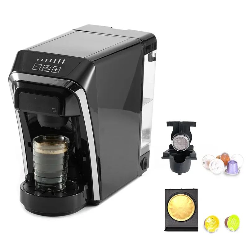 220V 4-in-1 Coffee Capsule Machine, Hot and Cold, Multifunctional Capsule Espresso Machine with Magnetic Cup Holder