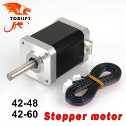 Stepper 42 Motor 48MM 60MM Height Square Motors 17HS8401 17HS8401S With Cable Black Sliver 3D Printer Parts